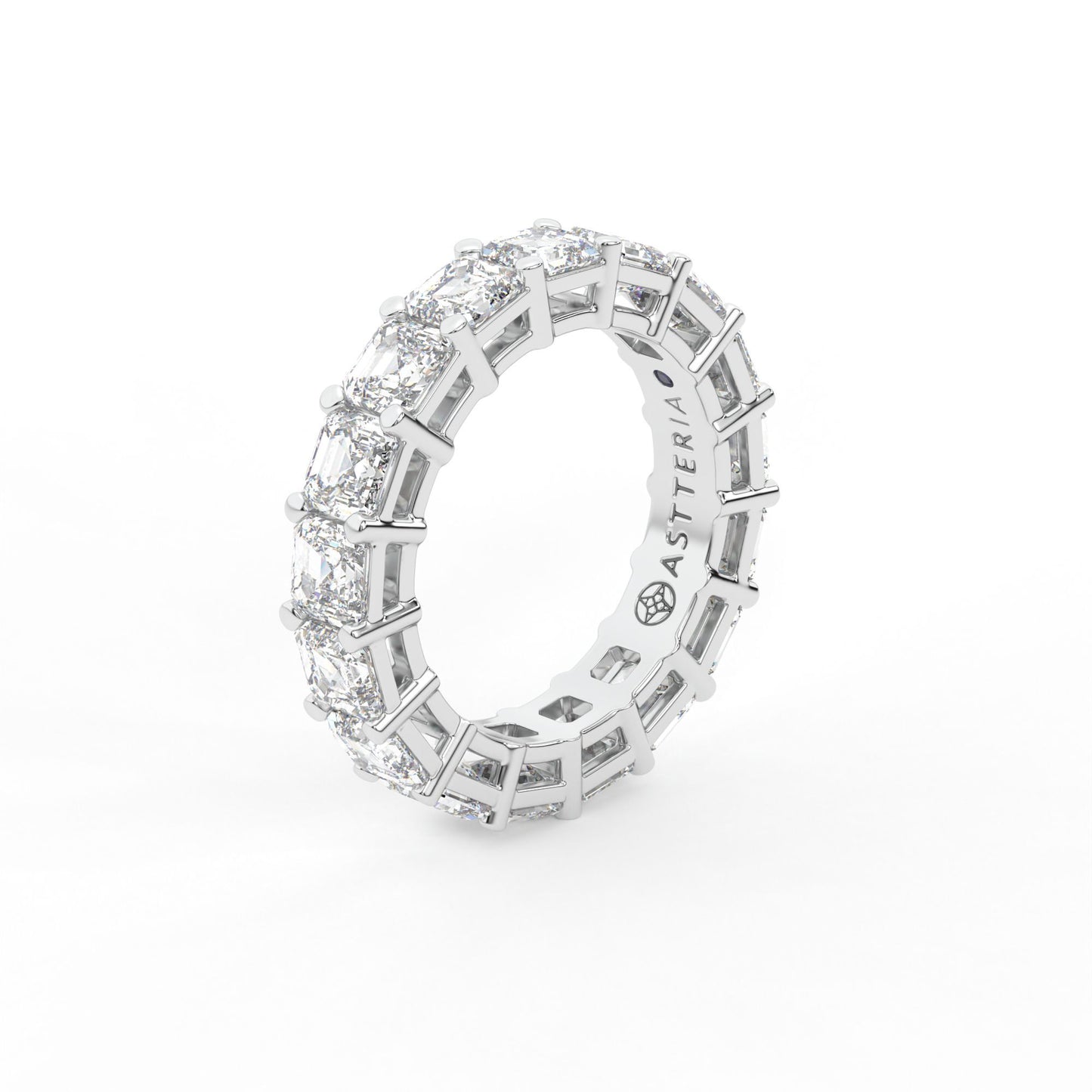 Majestic Assher cut eternity ring, Large, 5.5 ct. (Approx.)