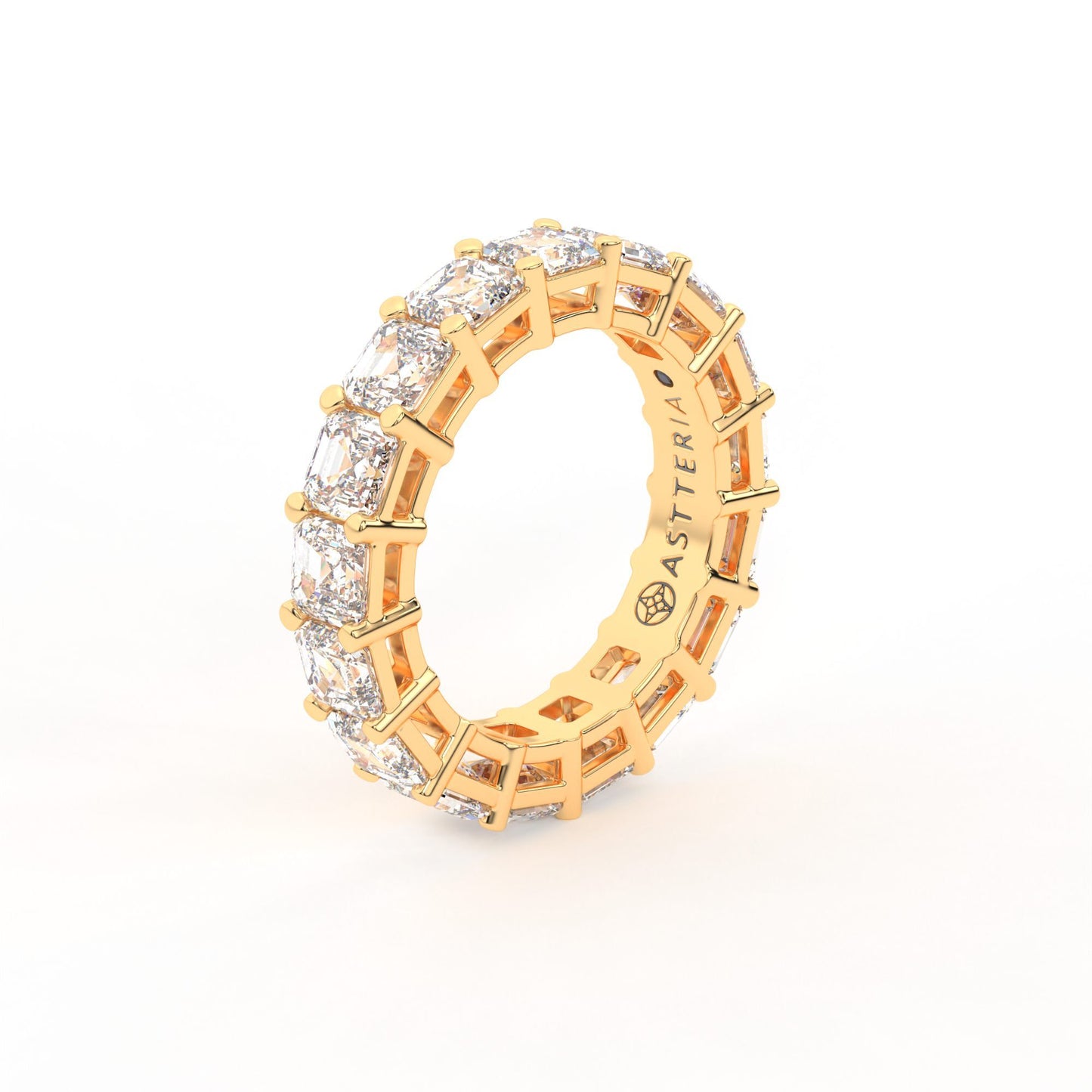 Majestic Assher cut eternity ring, Large, 5.5 ct. (Approx.)