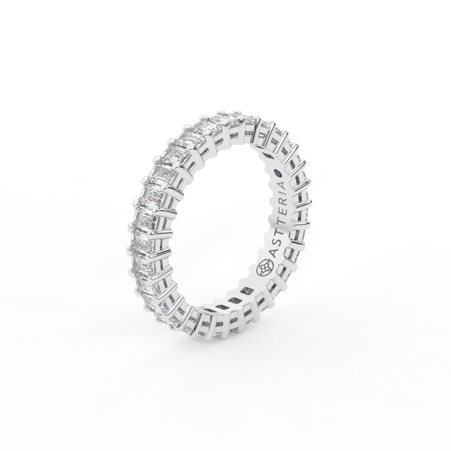 Majestic emerald shape eternity ring, Medium, 2.5 ct. (Approx.)