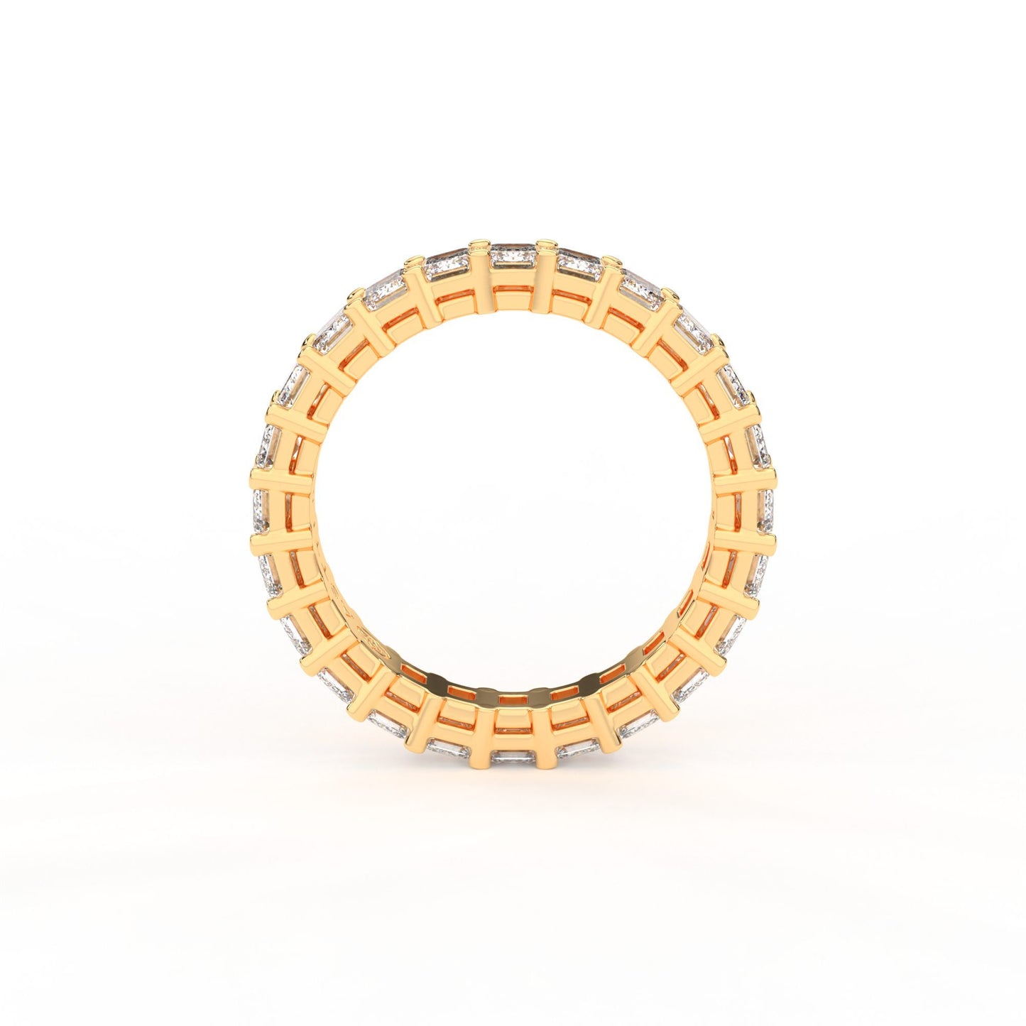 Majestic emerald shape eternity ring, Large, 3.5 ct. (Approx.)