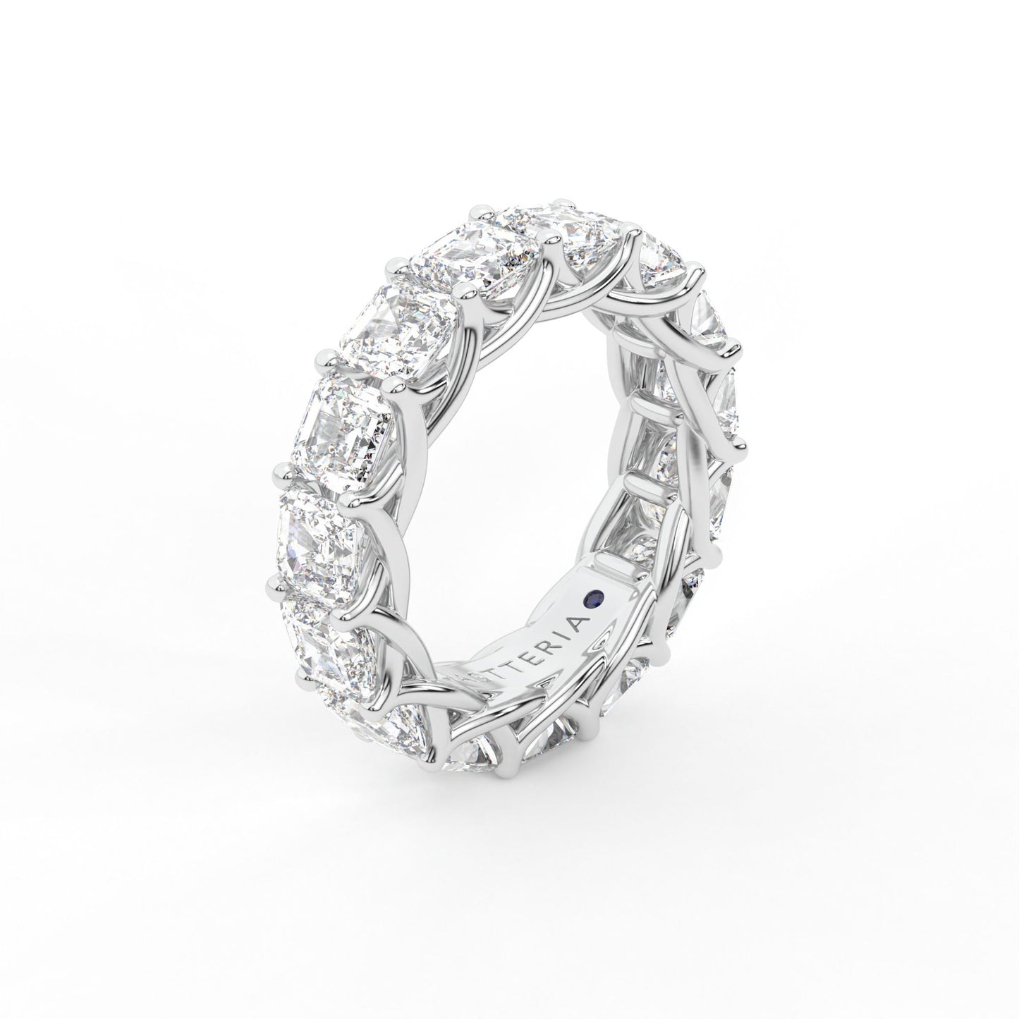 Eternal Assher cut eternity ring, X-Large, 7.5 ct. (Approx.)
