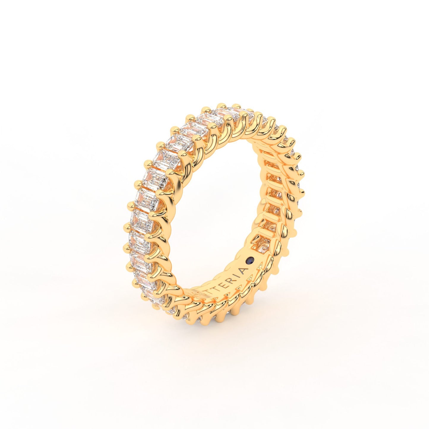 Eternal emerald shape eternity ring, Medium, 3.0 ct. (Approx.)