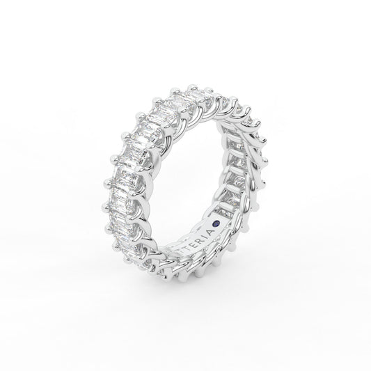 14K white gold, 18K white gold