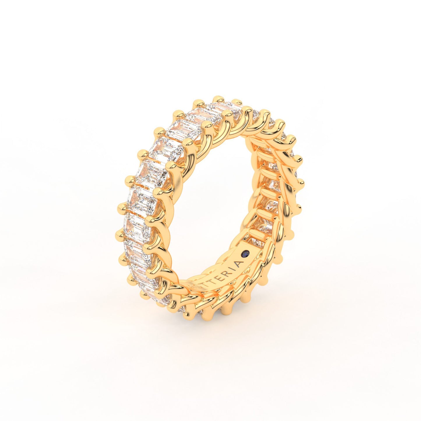 Eternal emerald shape eternity ring, Large, 3.5 ct. (Approx.)