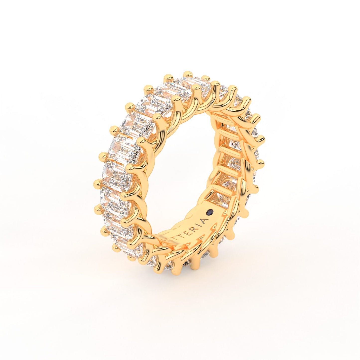 Eternal emerald shape eternity ring, X-Large, 5.5 ct. (Approx.)