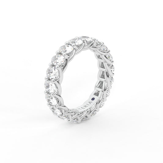 14K white gold, 18K white gold