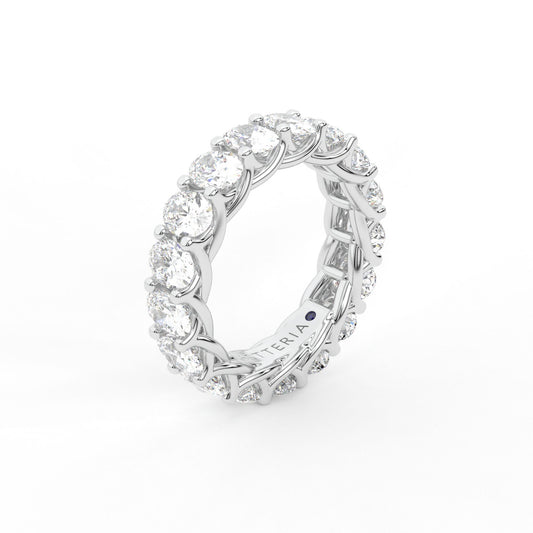 14K white gold, 18K white gold