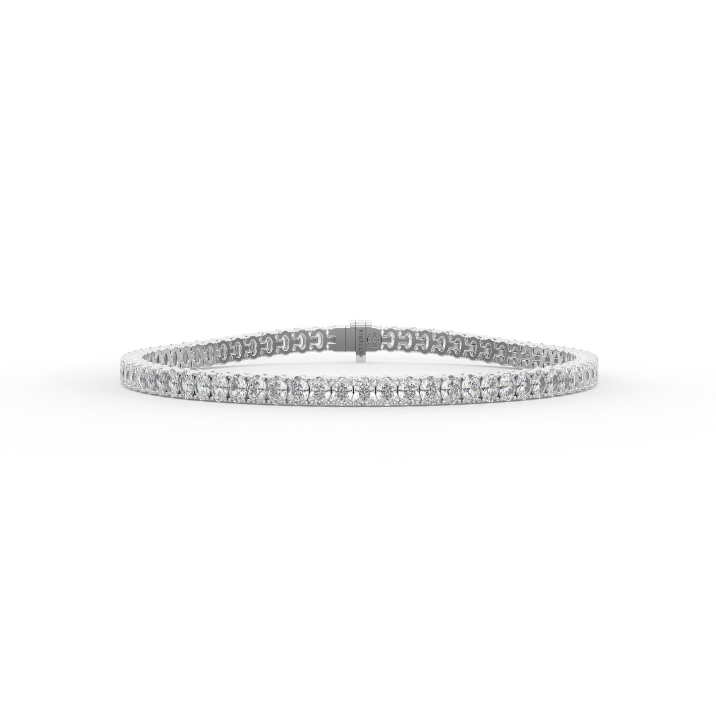 Oval shape diamond tennis bracelet, 7.0 Ct. TW