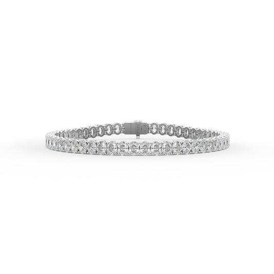 14K white gold, 18K white gold