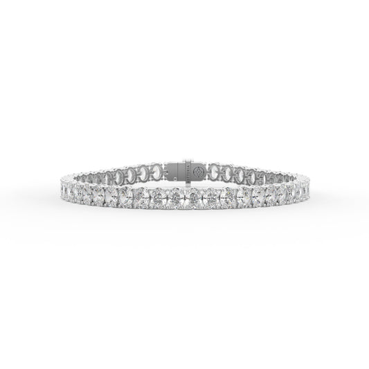 14K white gold, 18K white gold