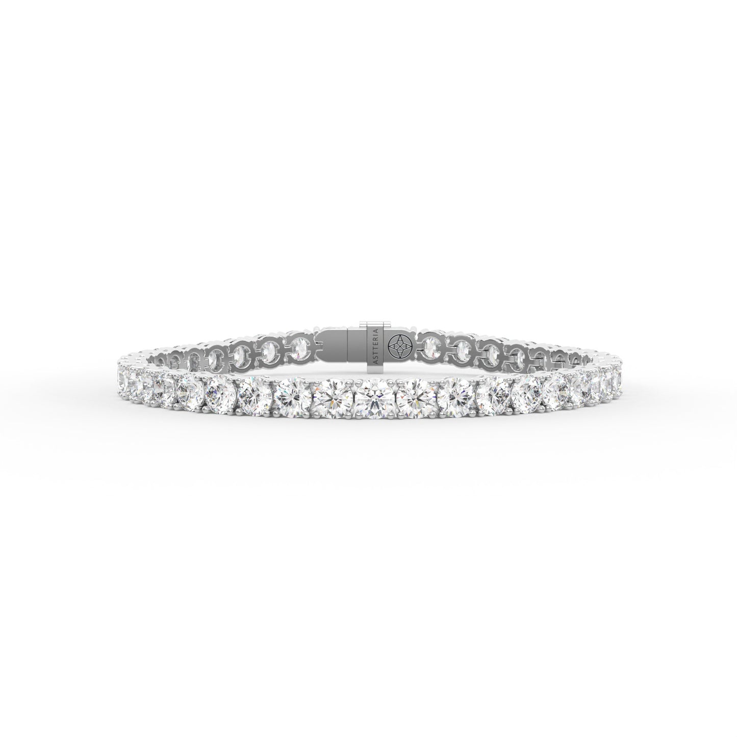 Round shape diamond tennis bracelet, 14.0 Ct. TW