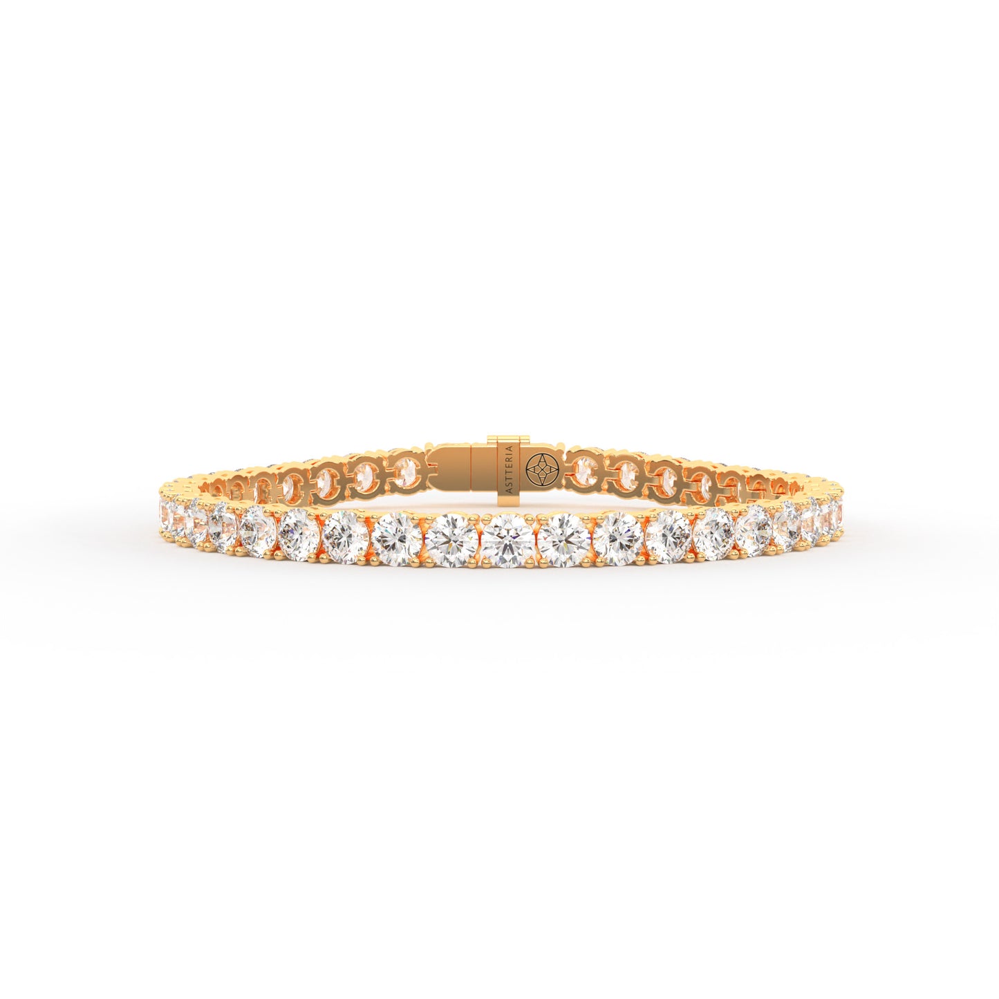 Round shape diamond tennis bracelet, 14.0 Ct. TW