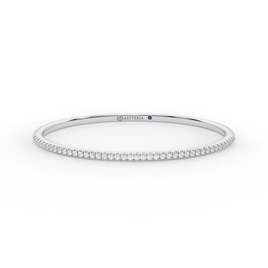 Centuria™ Bangle with Half Pavé White Diamonds