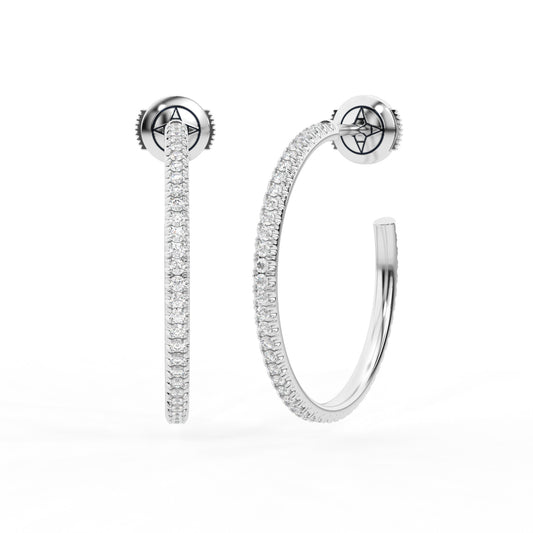 14K white gold, 18K white gold