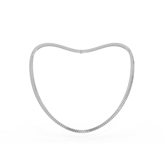 14K white gold, 18K white gold