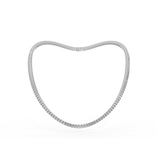 14K white gold, 18K white gold