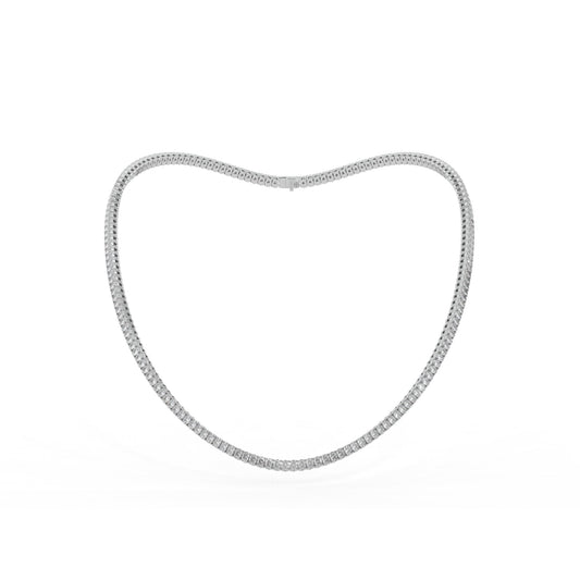 14K white gold, 18K white gold