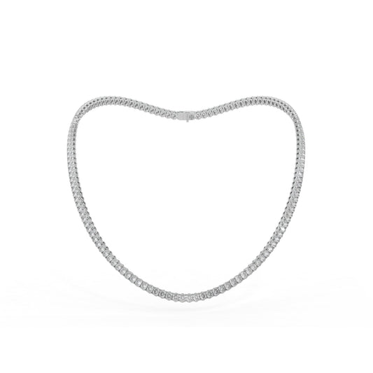 14K white gold, 18K white gold