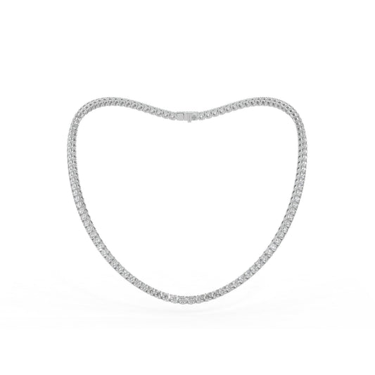 14K white gold, 18K white gold