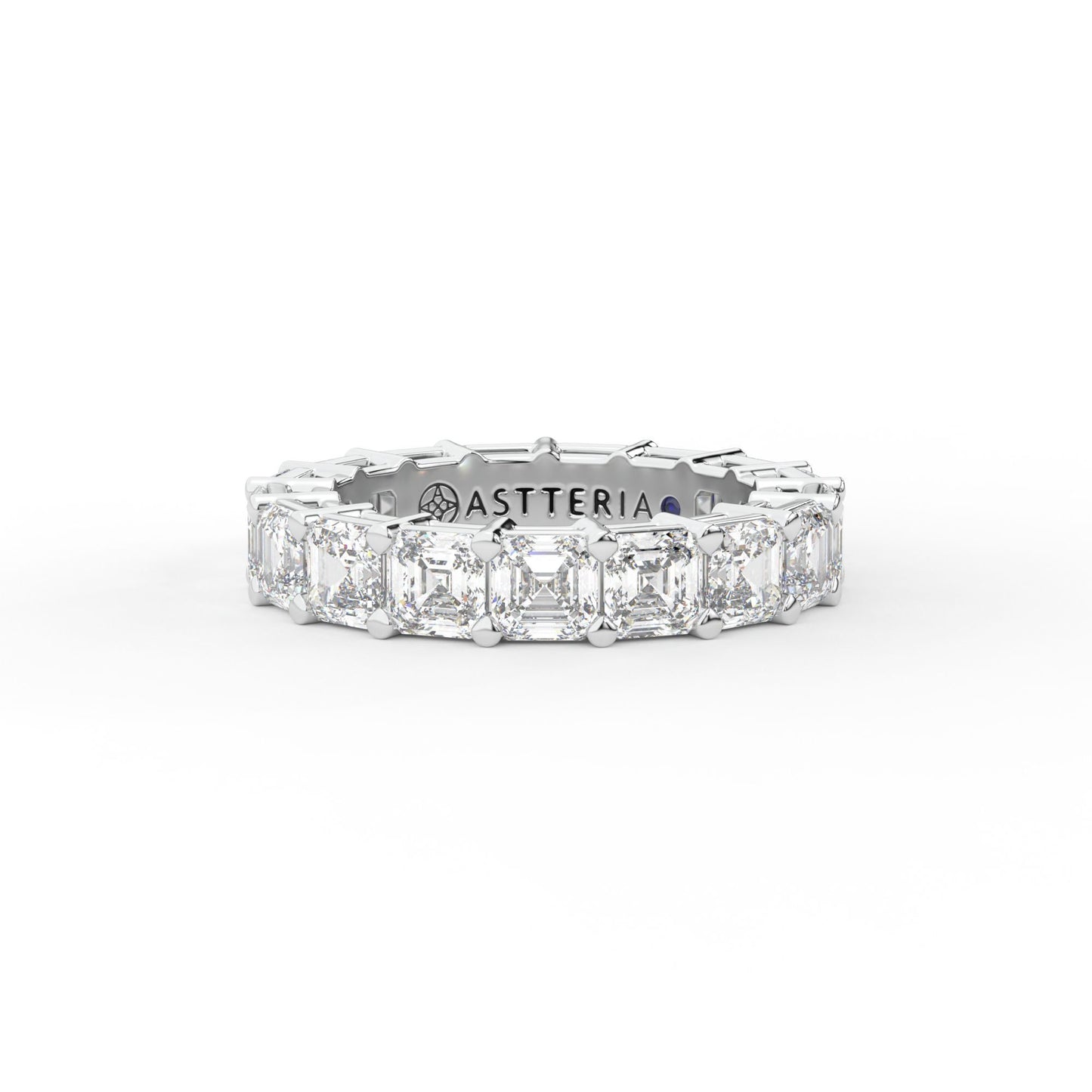 14K white gold, 18K white gold