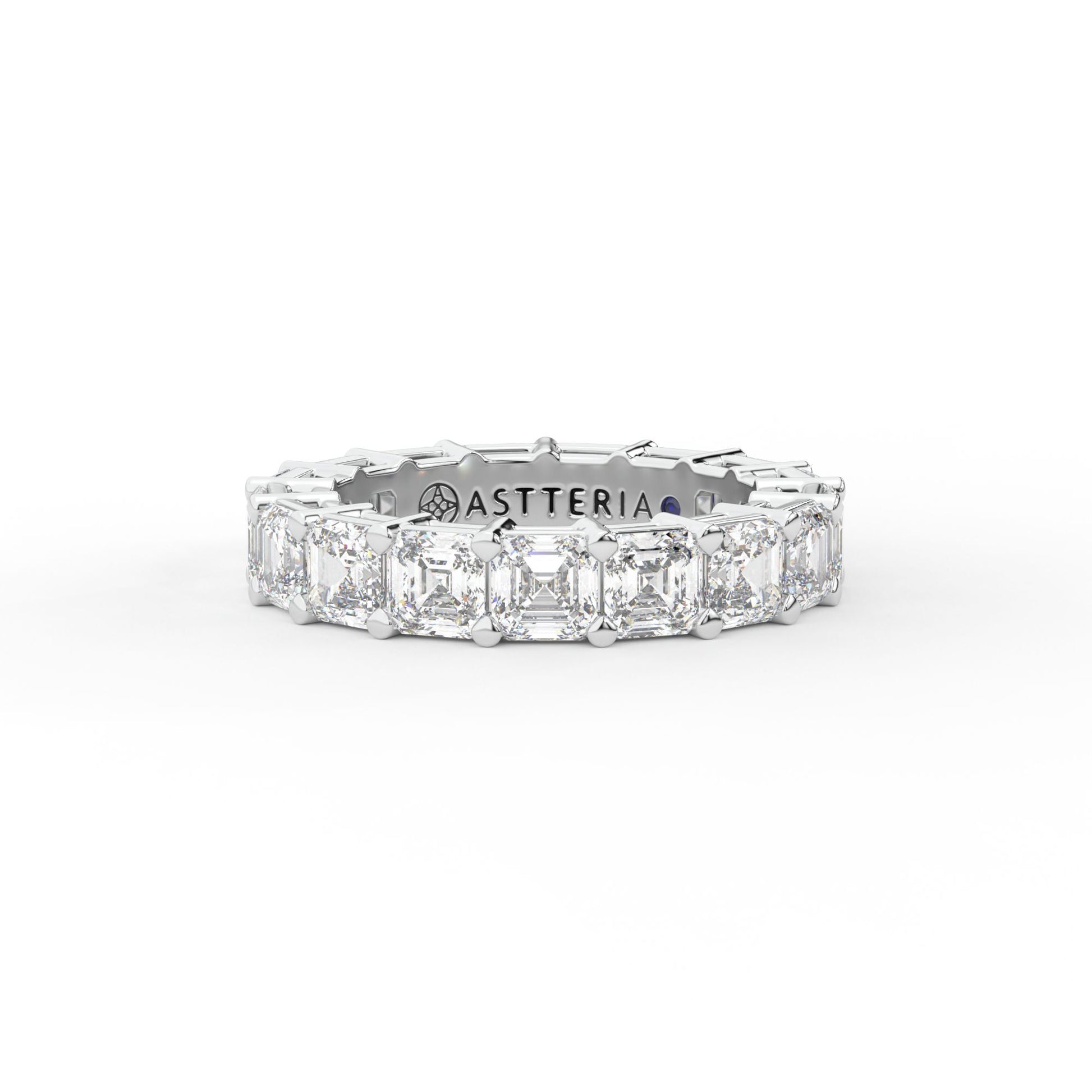 14K white gold, 18K white gold