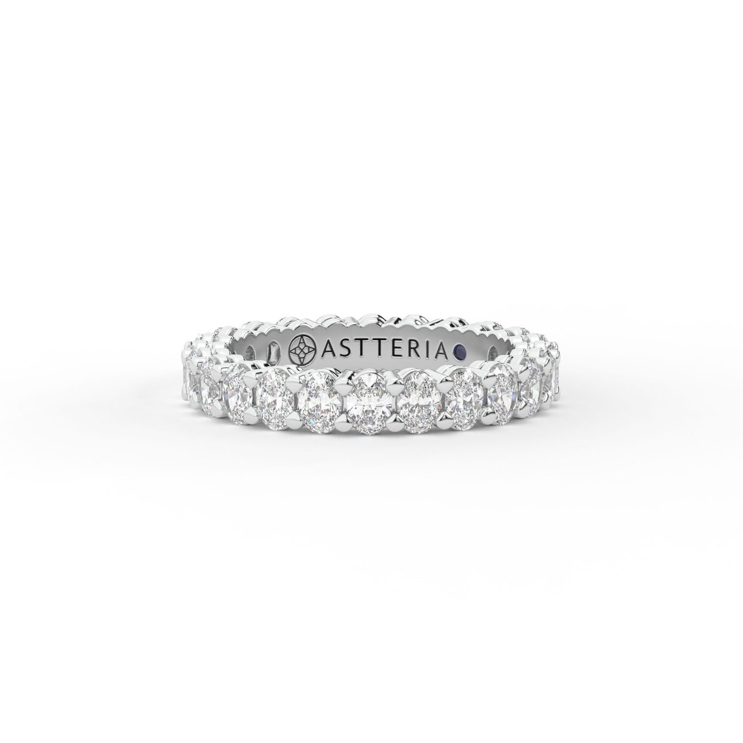 14K white gold, 18K white gold