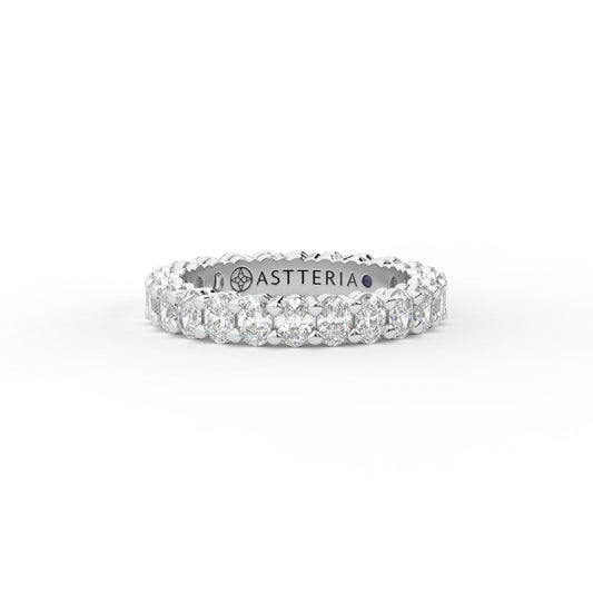 14K white gold, 18K white gold