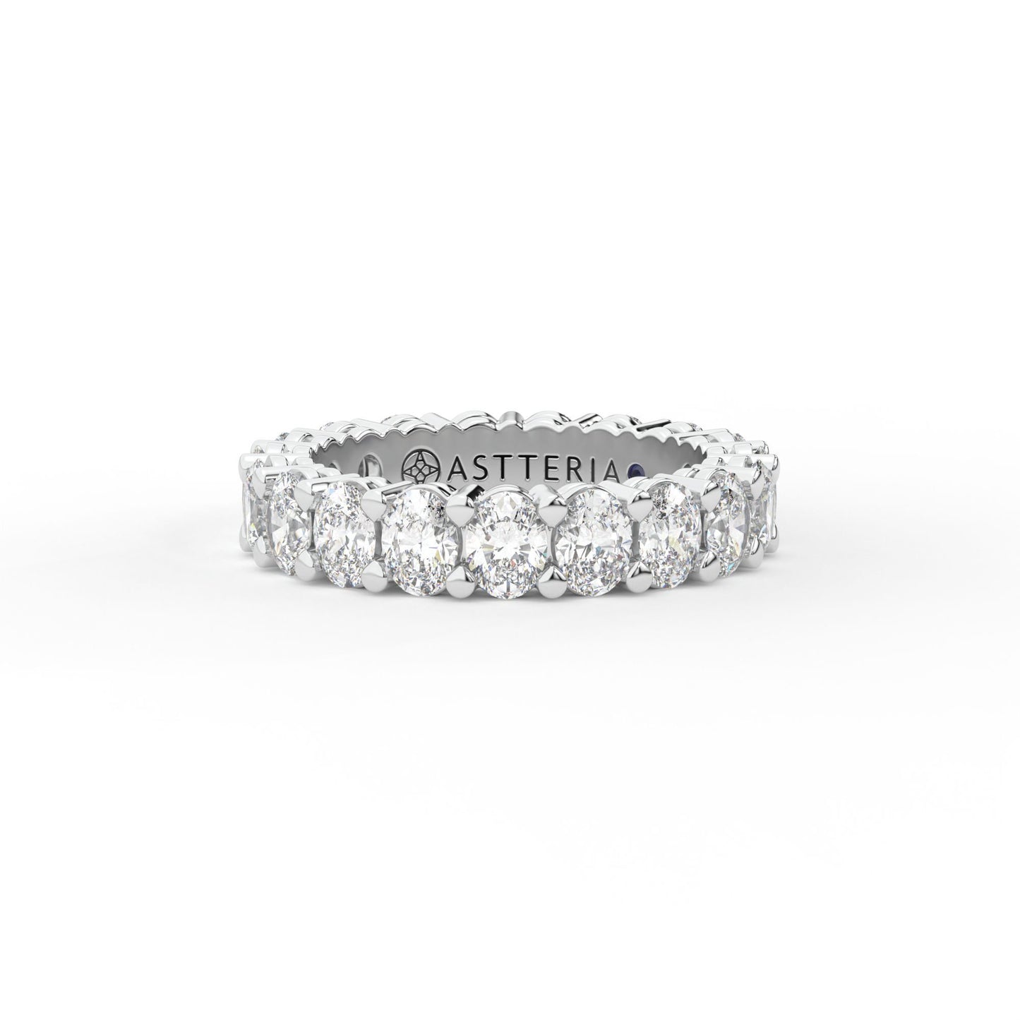 14K white gold, 18K white gold