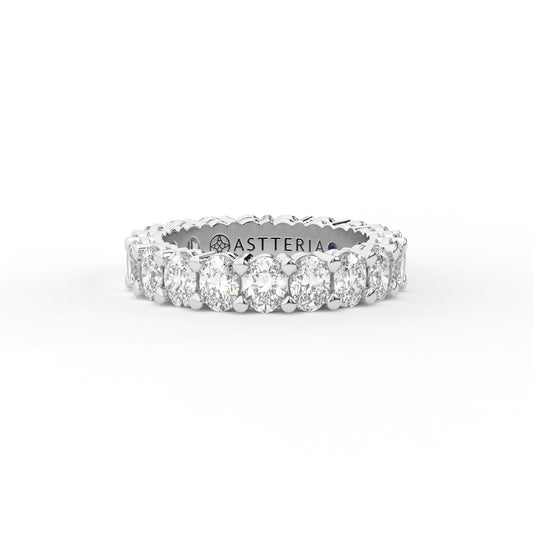 14K white gold, 18K white gold
