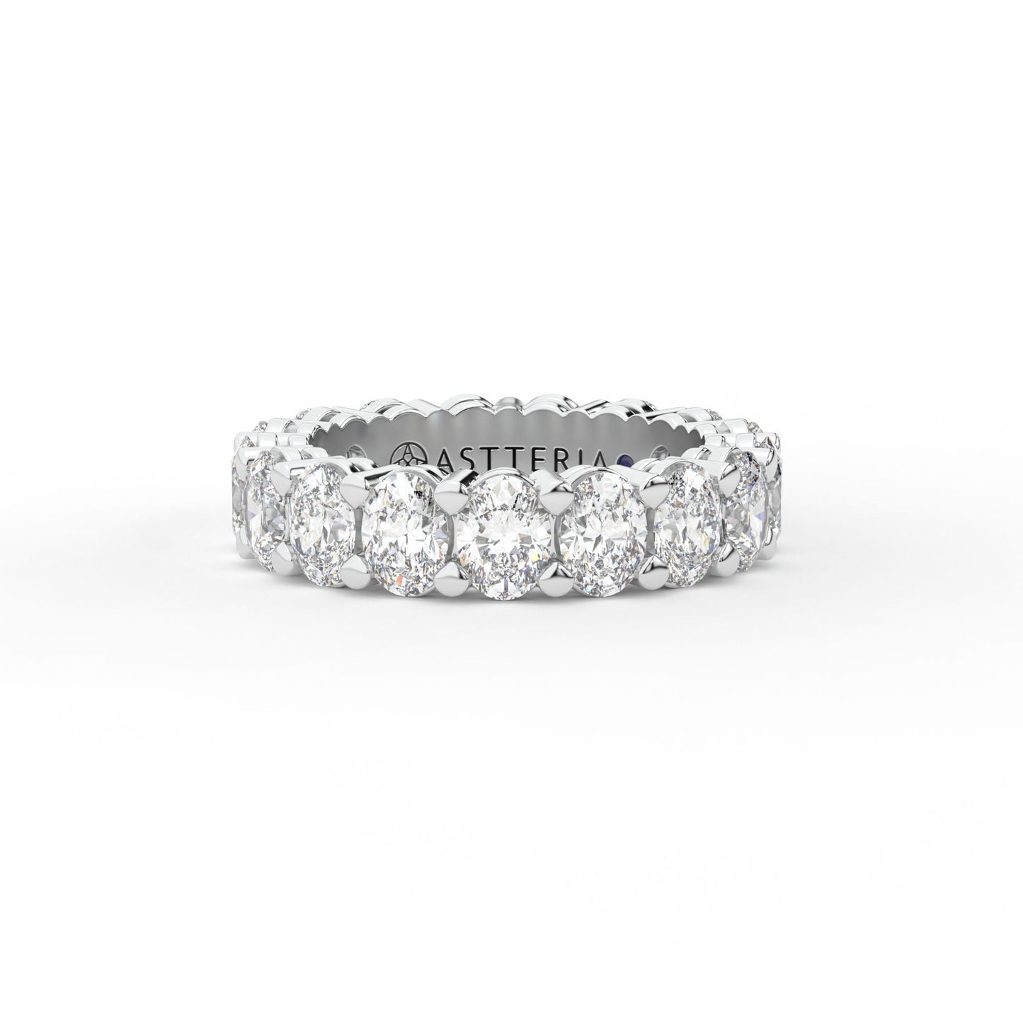 14K white gold, 18K white gold