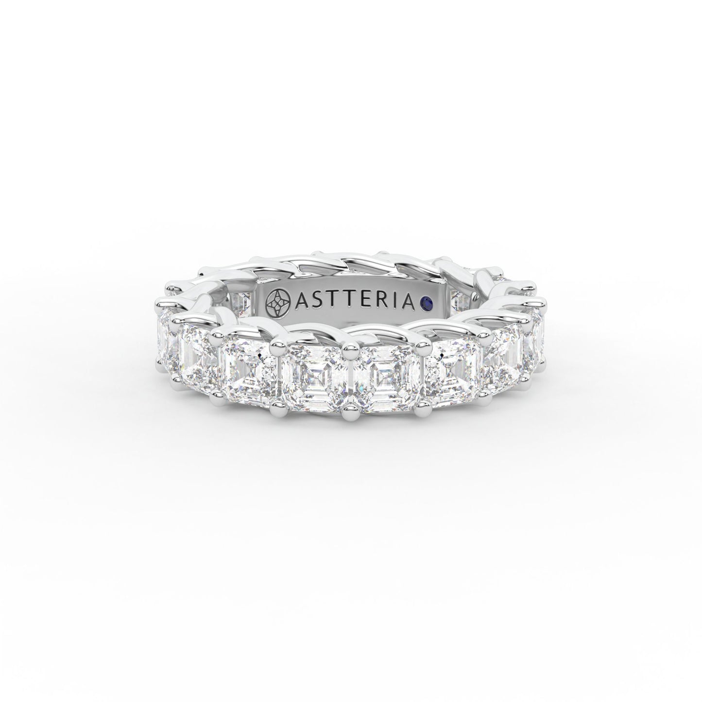 14K white gold, 18K white gold