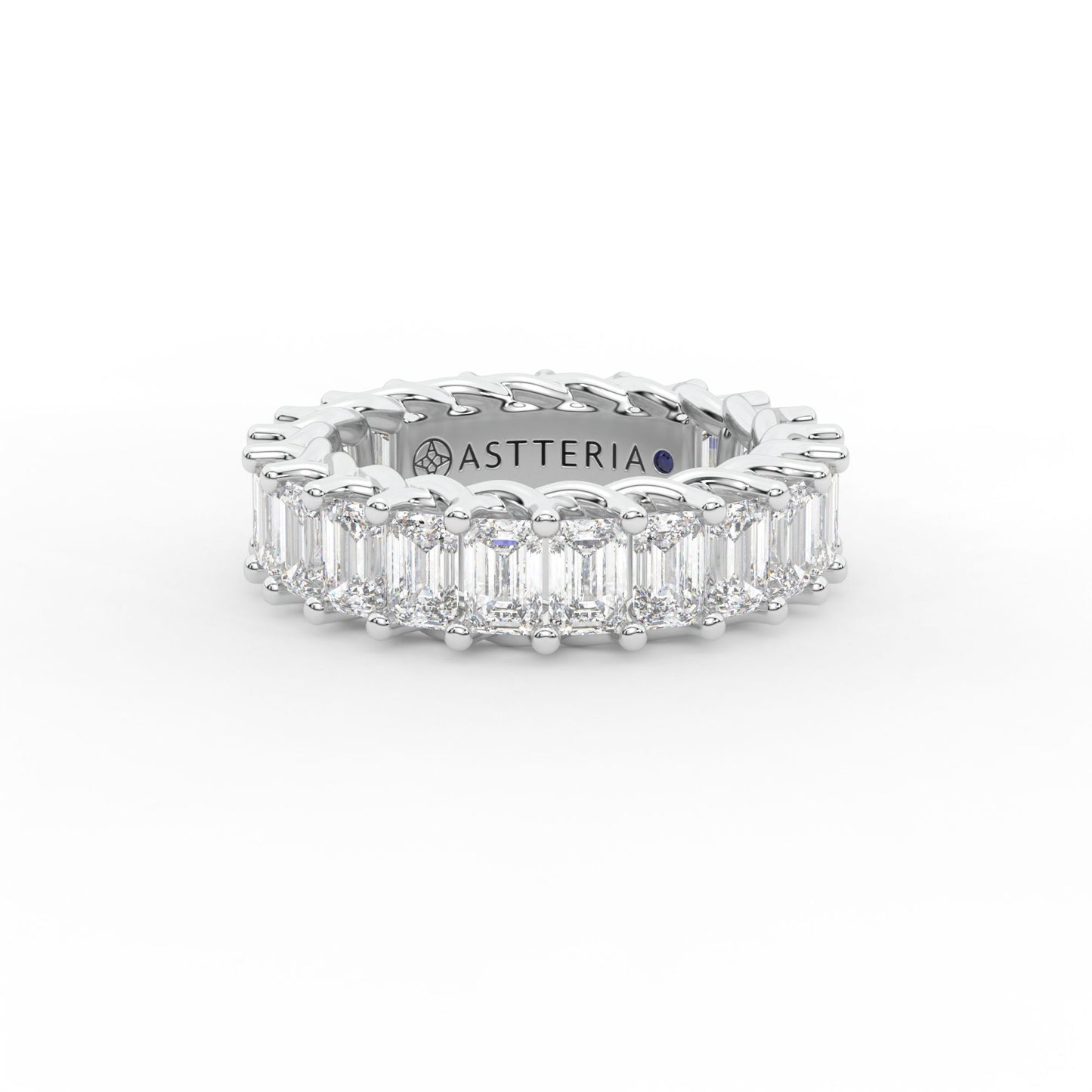 14K white gold, 18K white gold