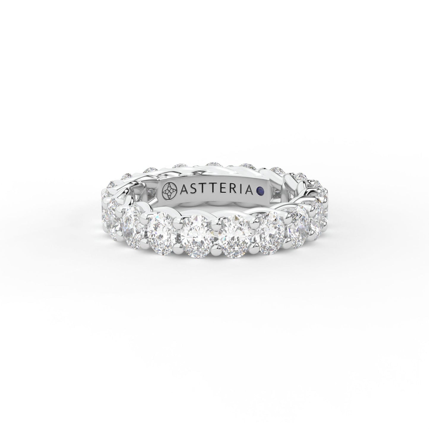14K white gold, 18K white gold