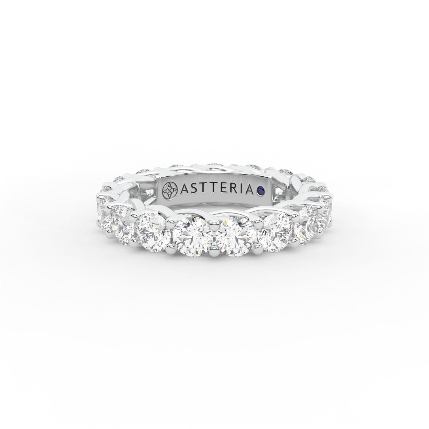 14K white gold, 18K white gold