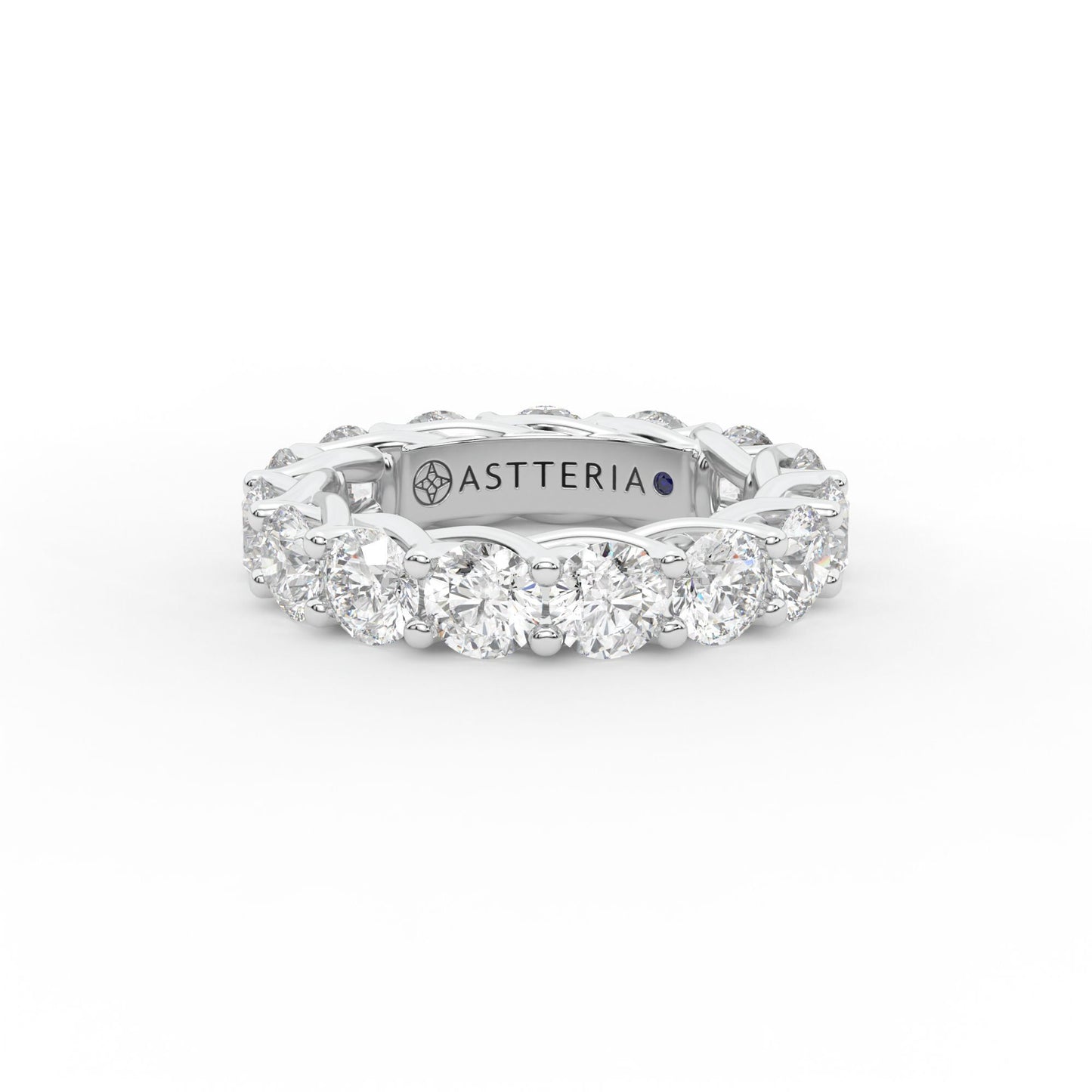 14K white gold, 18K white gold