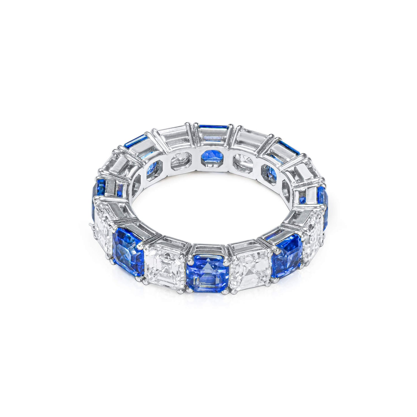 Blue Diamond Ring, 9.16 Ct. TW, Asscher shape, GIA Certified