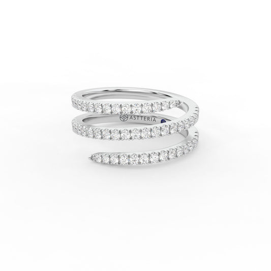 14K white gold, 18K white gold