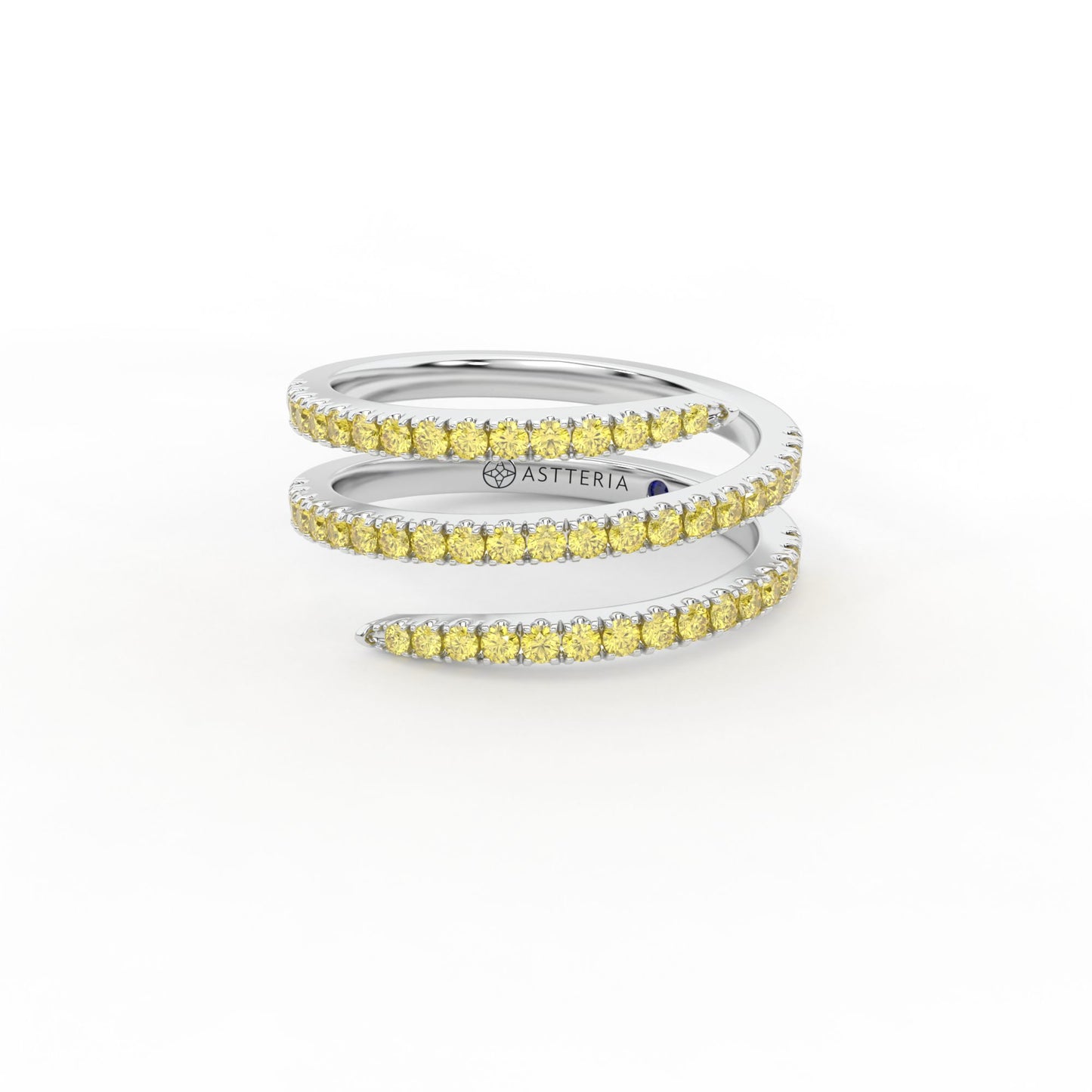 14K white gold, 18K white gold