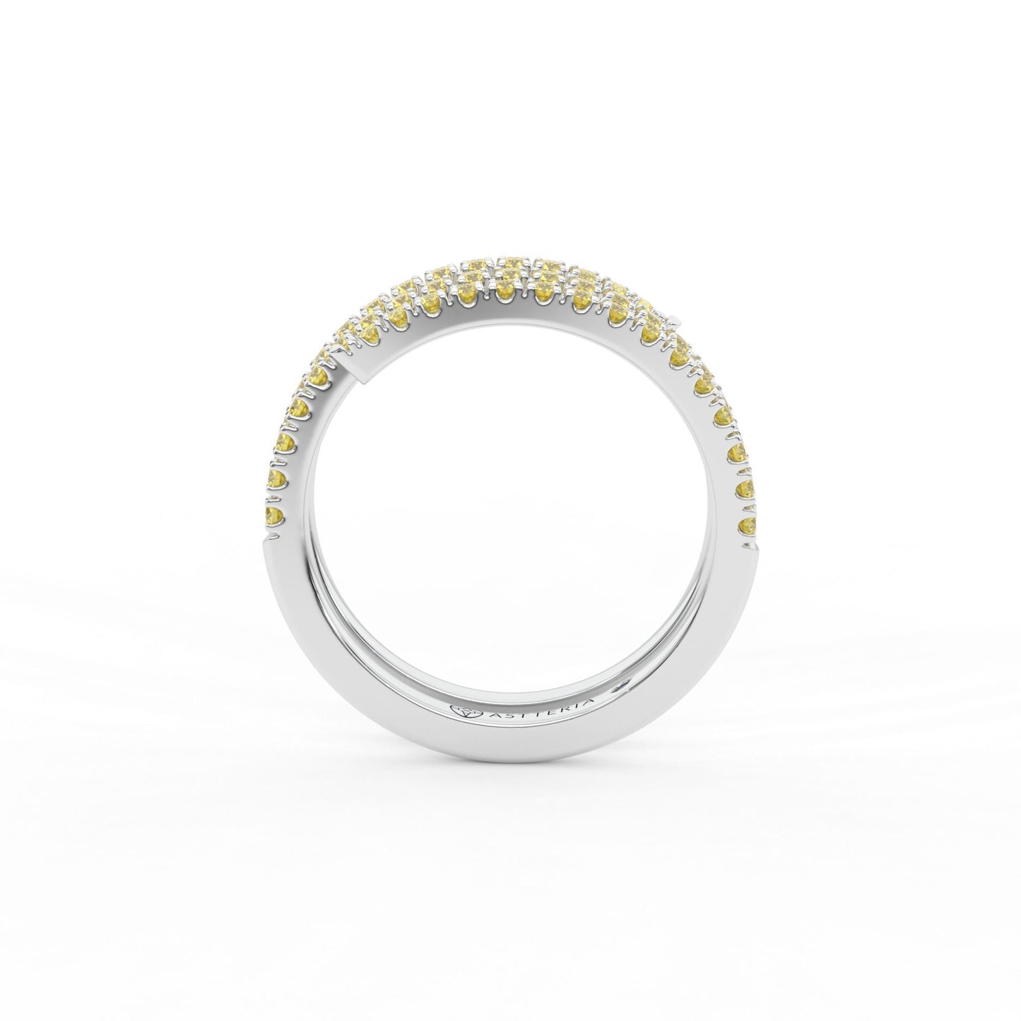 14K white gold, 18K white gold