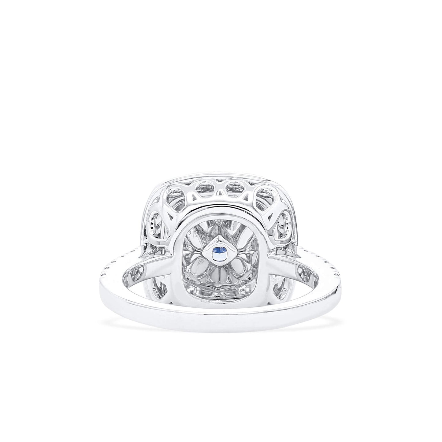 Fancy Green Diamond Ring, 1.81 Ct. TW, Cushion shape, GIA Certified