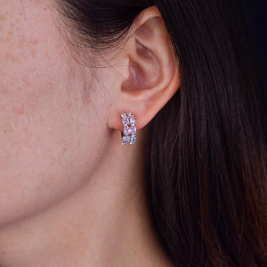 Fancy Light Pink Diamond Earrings, 2.64 Ct. TW, MIX shape