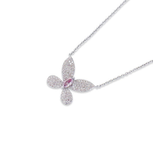 Fancy Light Pink Diamond Pendant, 0.80 Ct. TW, Marquise shape