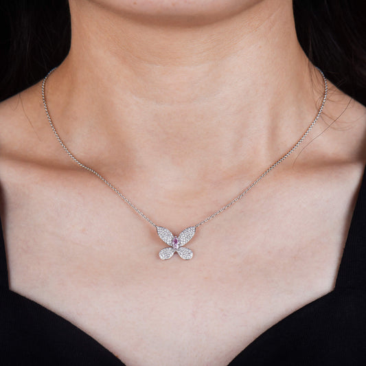 Fancy Light Pink Diamond Pendant, 0.80 Ct. TW, Marquise shape