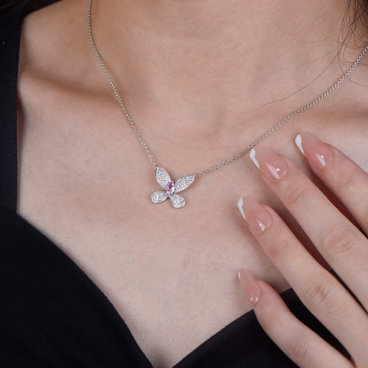 Fancy Light Pink Diamond Pendant, 0.80 Ct. TW, Marquise shape