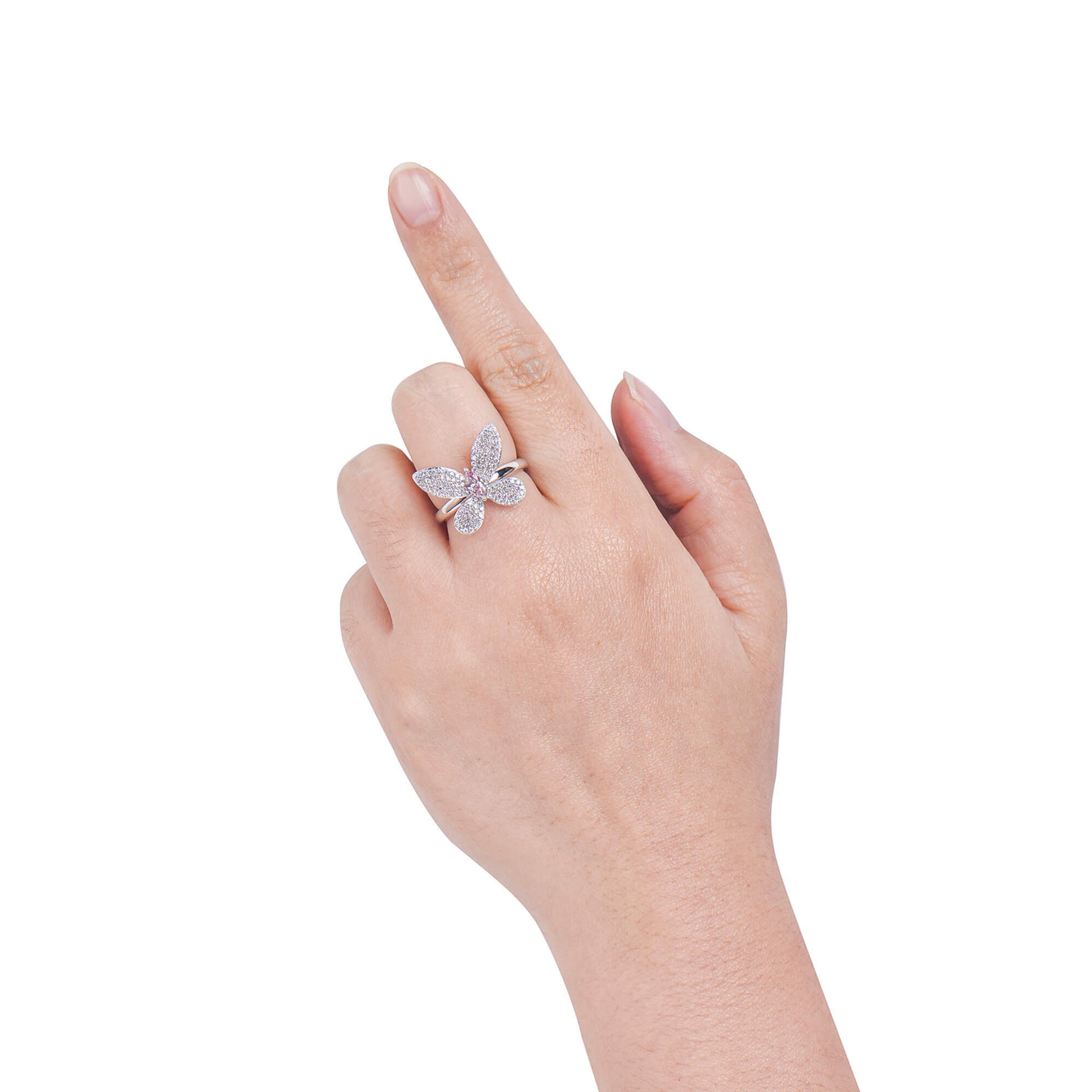 Fancy Light Pink Diamond Ring, 0.67 Ct. TW, Marquise shape