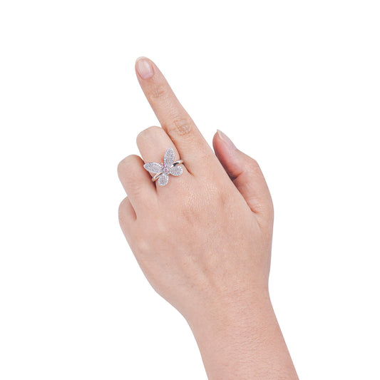 Fancy Light Pink Diamond Ring, 0.67 Ct. TW, Marquise shape