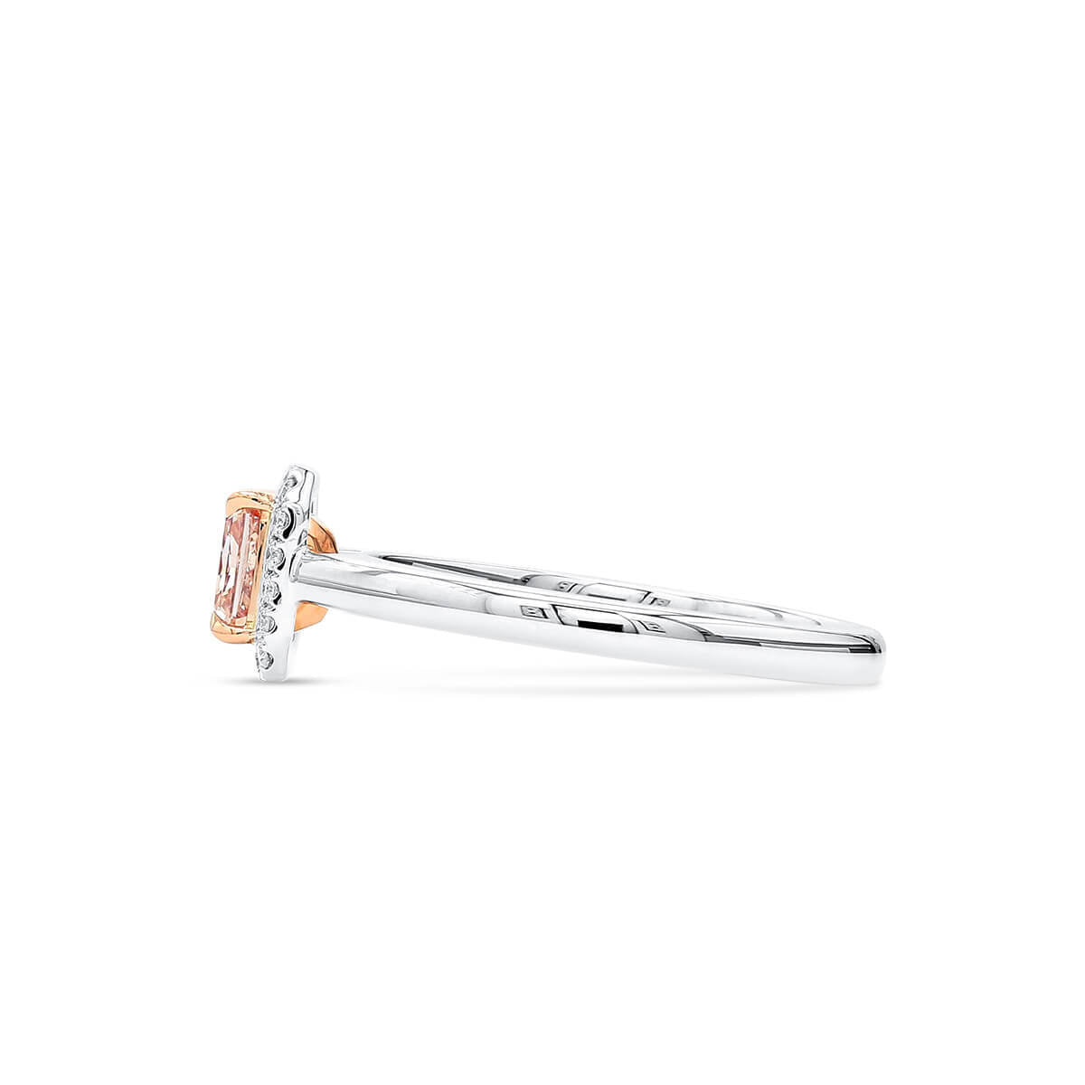 Fancy Light Pink Diamond Ring, 0.75 Ct. TW, Radiant shape, GIA Certified