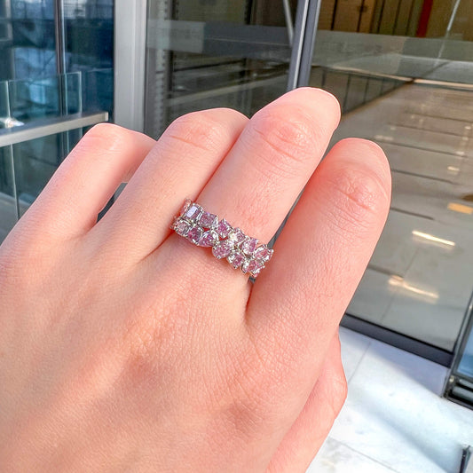 Fancy Light Pink Diamond Ring, 2.17 Ct. TW, MIX shape