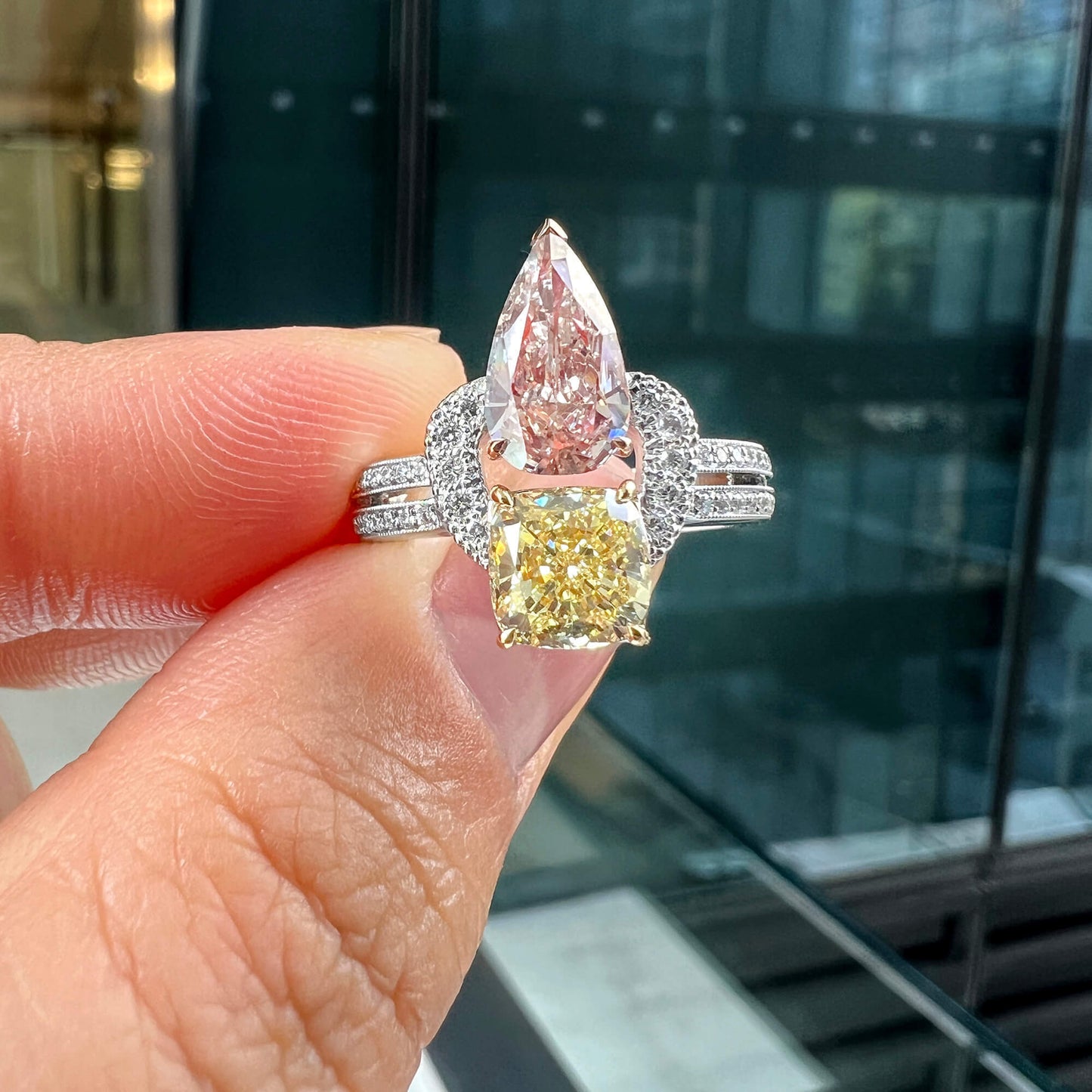 Fancy Light Pinkish Brown Diamond Ring, 2.53 Ct. TW, MIX shape, GIA Certified