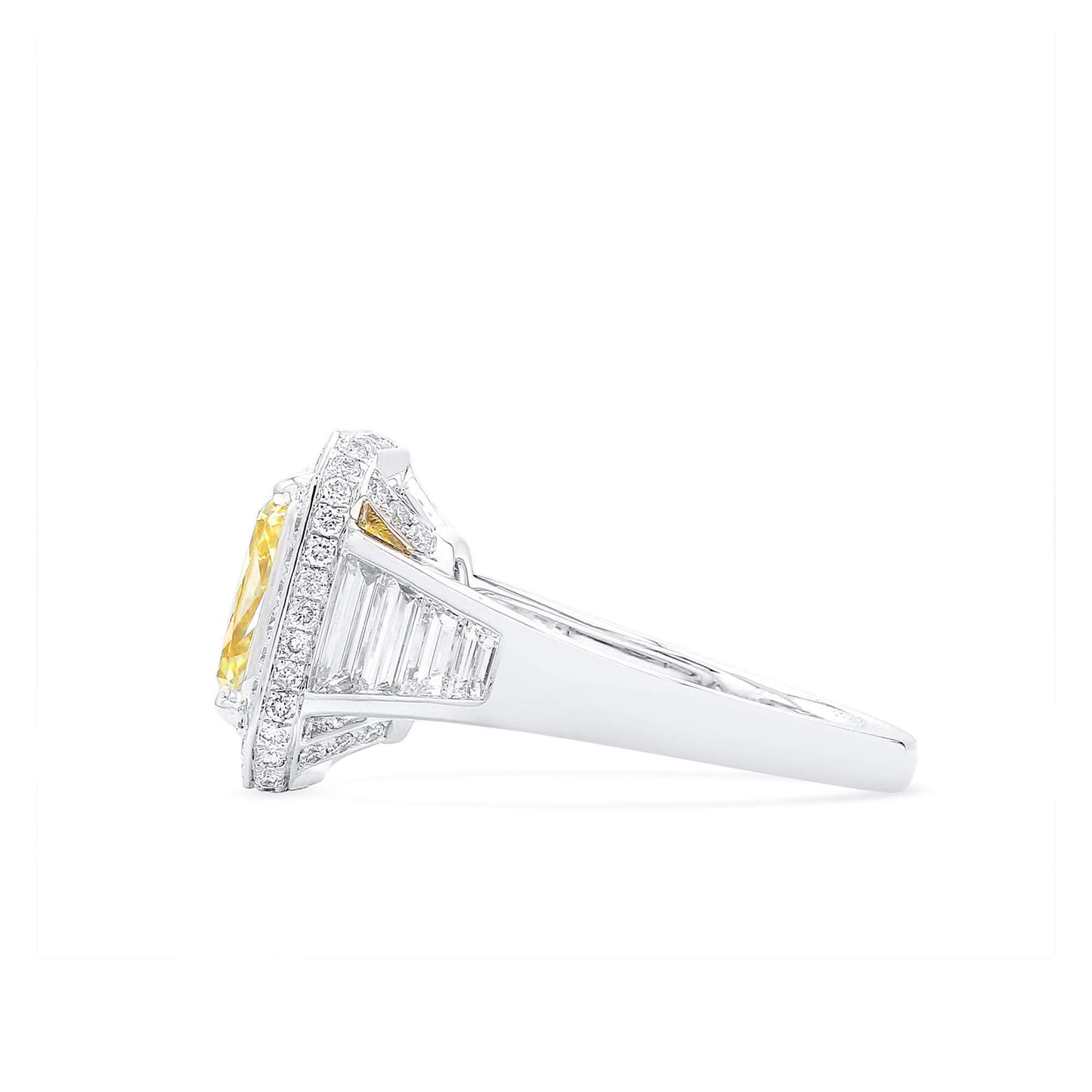 Fancy Light Yellow Diamond Ring, 5.03 Ct. (6.47 Ct. TW), Radiant Shape, 6224762251